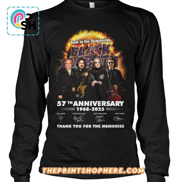 Back To The Beginning Black Sabbath 57th Anniversary T-Shirt