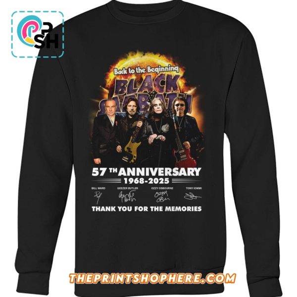 Back To The Beginning Black Sabbath 57th Anniversary T-Shirt