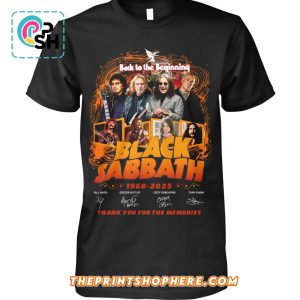 Back To The Beginning Black Sabbath Signatures T-Shirt