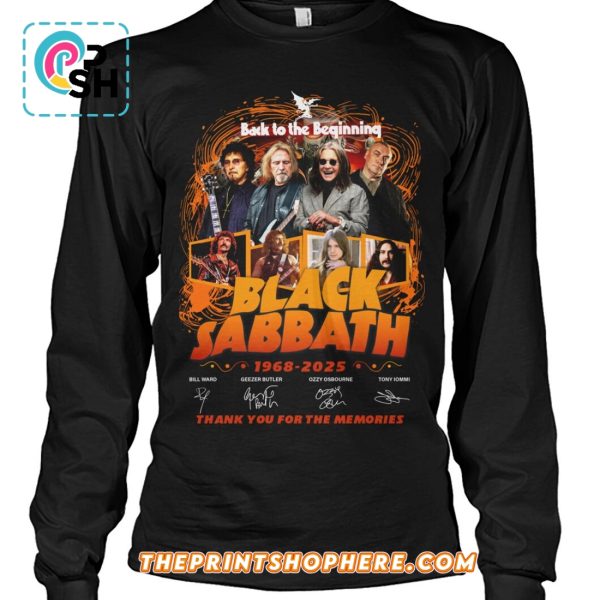 Back To The Beginning Black Sabbath Signatures T-Shirt