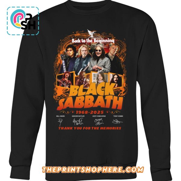 Back To The Beginning Black Sabbath Signatures T-Shirt