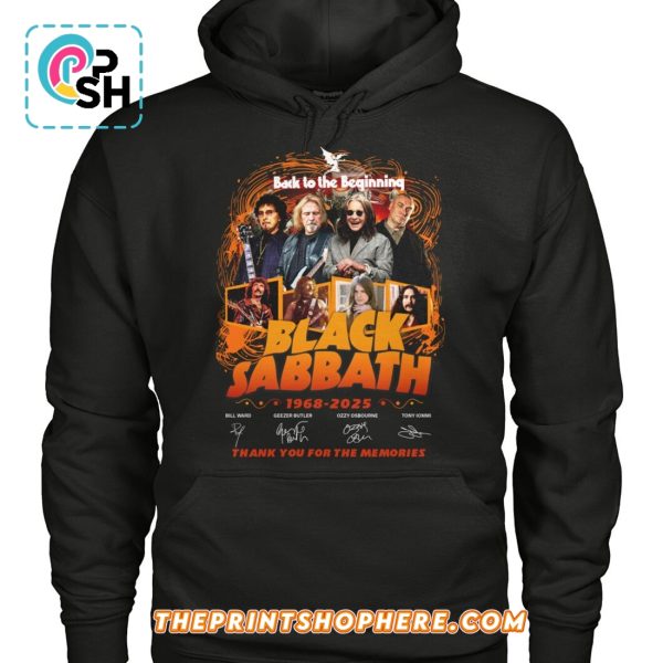 Back To The Beginning Black Sabbath Signatures T-Shirt