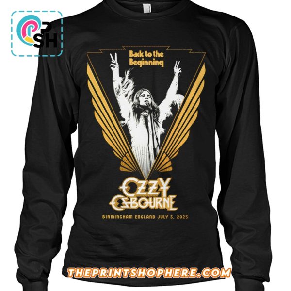 Back To The Beginning Ozzy Osbourne Birmingham England T-Shirt