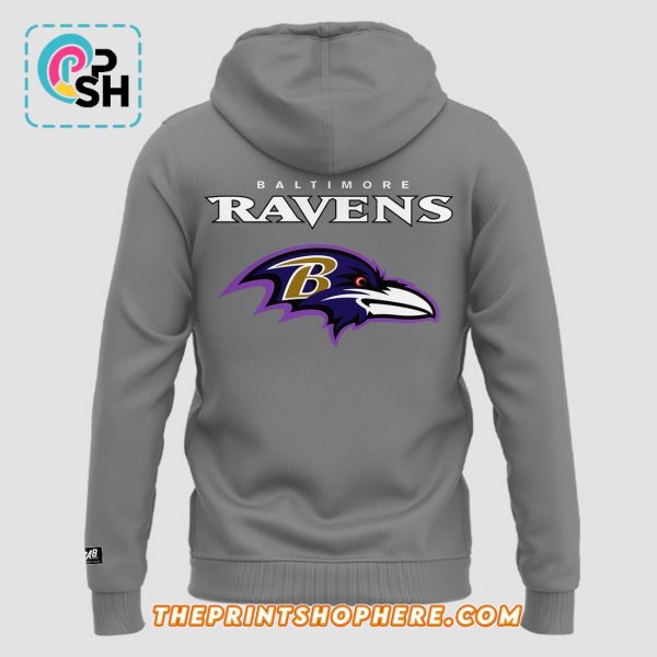 Baltimore Ravens Era 8 Grey Hoodie