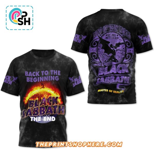 Black Sabbath Master Of Reality Black Shirt