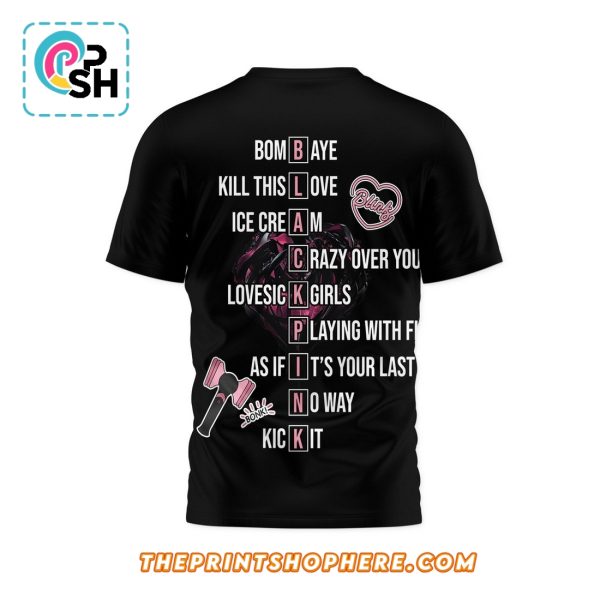 BLACKPINK Deadline World Tour 2025 Black Shirt