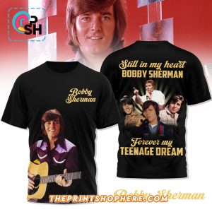 Bobby Sherman Forever My Teenage Dream Black Shirt