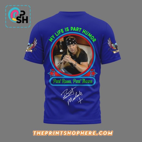 Bret Michaels Parti-Gras Tour 2025 Blue Hoodie