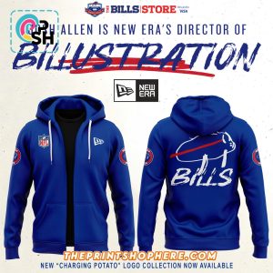 Buffalo Bills Charging Potato Blue Hoodie 2025