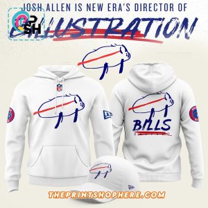 Buffalo Bills Charging Potato White Hoodie, Pants