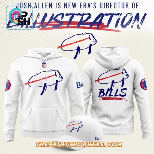 Buffalo Bills Charging Potato White Hoodie, Pants