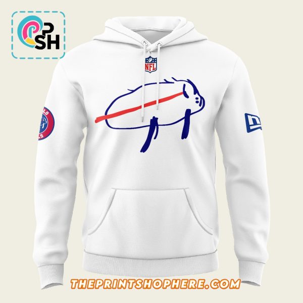 Buffalo Bills Charging Potato White Hoodie, Pants