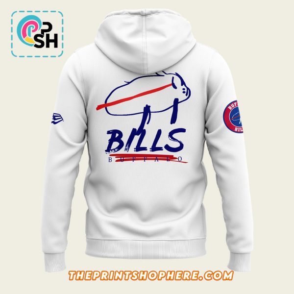 Buffalo Bills Charging Potato White Hoodie, Pants