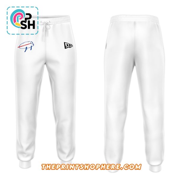 Buffalo Bills Charging Potato White Hoodie, Pants