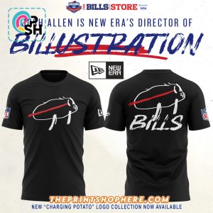 Buffalo Bills New Charging Potato Logo Black Hoodie