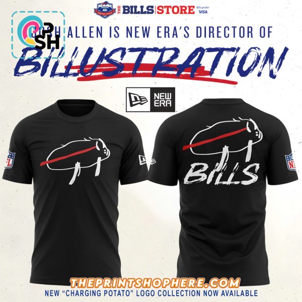 Buffalo Bills New Charging Potato Logo Black Hoodie