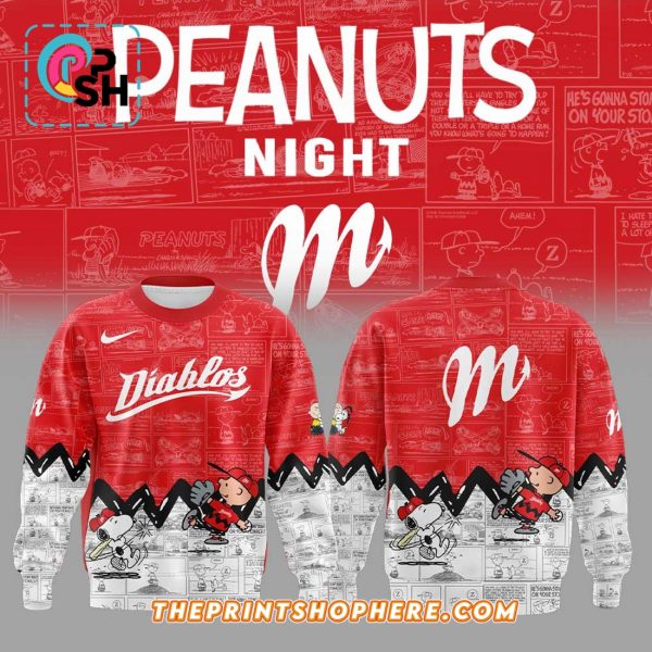 Diablos Rojos del México 75 Aniversario de Peanuts Hoodie