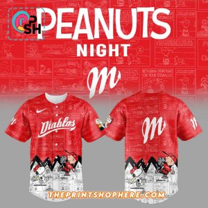 Diablos Rojos del México 75 Aniversario de Peanuts Jersey