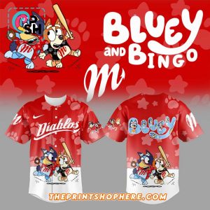 Diablos Rojos del México Bluey and Bingo Jersey