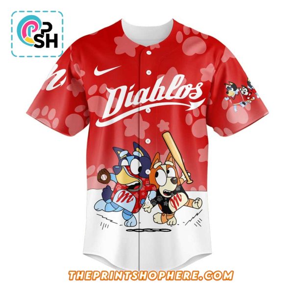 Diablos Rojos del México Bluey and Bingo Jersey