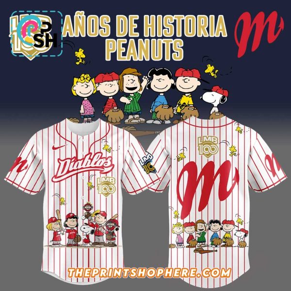 Diablos Rojos del México x 100 Años De Historia Peanuts Jersey