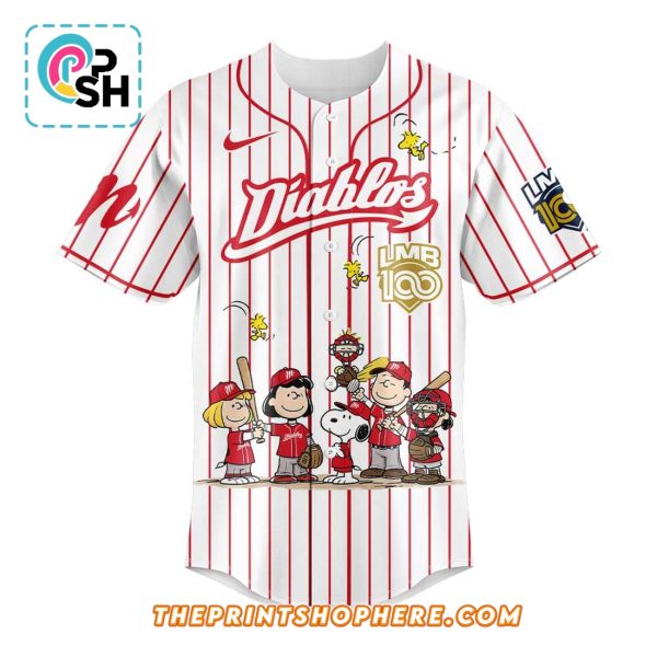 Diablos Rojos del México x 100 Años De Historia Peanuts Jersey
