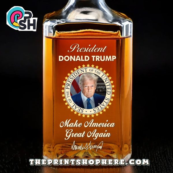 Distilled For Patriots Patriotic Pride Glass Whiskey Bottle