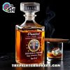 Distilled In Freedom Glass Whiskey Bottle