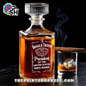 Donald Trump President Of The US Whiskey Bottle