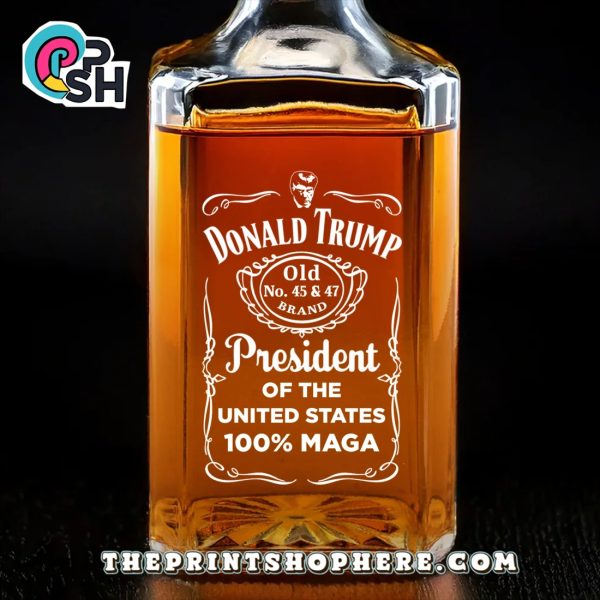 Donald Trump President Of The US Whiskey Bottle