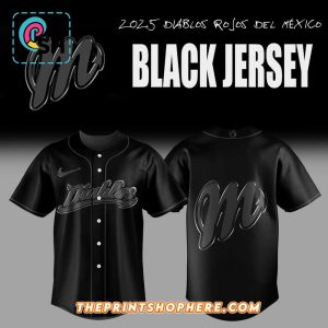 Edición limitada Diablos Rojos del México De vuelta en Jersey Negro