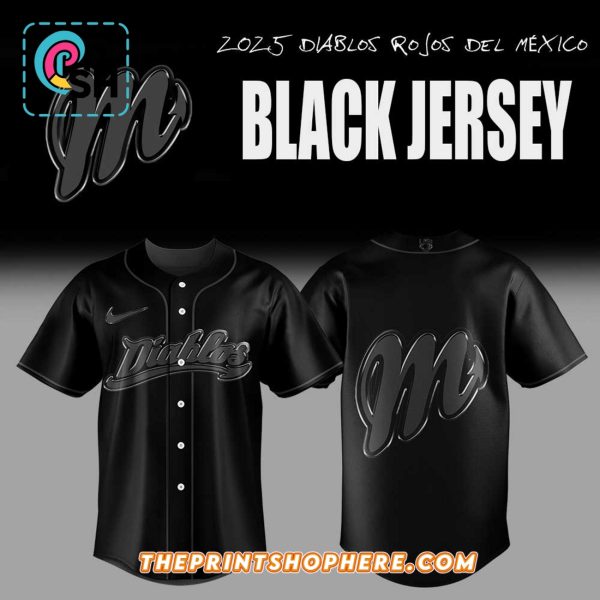 Edición limitada Diablos Rojos del México De vuelta en Jersey Negro