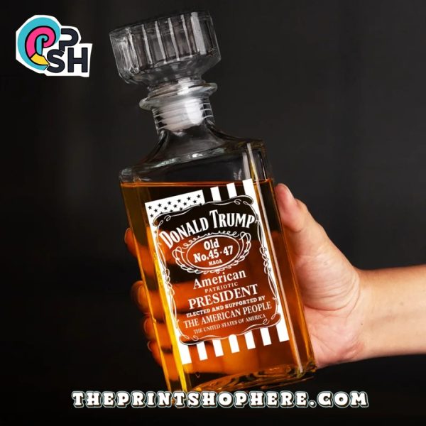 Elected & Supported US Patriotic Pride Whiskey Bottle