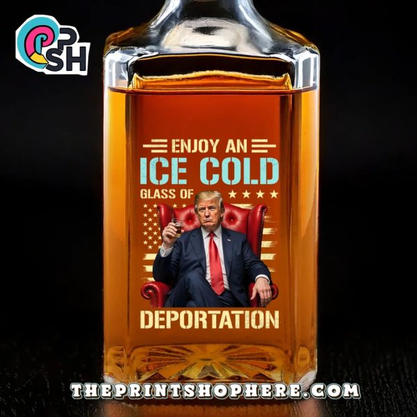 Enjoy An Ice Cold Whiskey Bottle