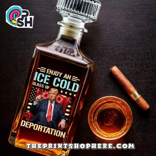 Enjoy An Ice Cold Whiskey Bottle