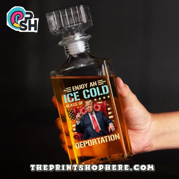 Enjoy An Ice Cold Whiskey Bottle