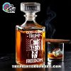For Those Who Served And Still Stand Strong Whiskey Bottle