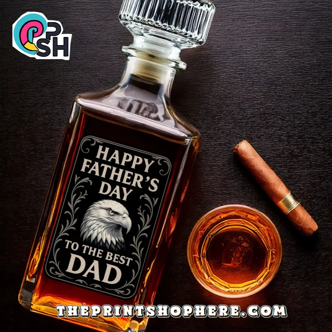 Happy Father’s Day To The Best Dad Whiskey Bottle Happy Father’s Day To The Best Dad Whiskey Bottle