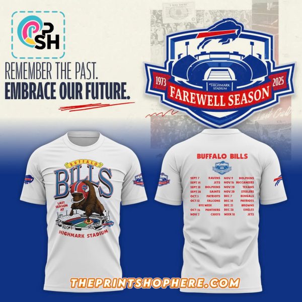 Highmark Stadium Farewell Season 2025 White Shirt