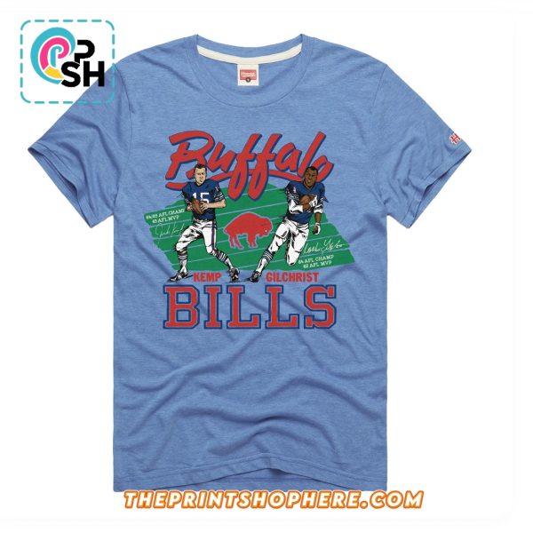 Homage Cookie Gilchrist and Jack Kemp Caricature T-Shirt