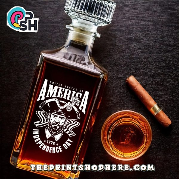 Home Of The Brave Since 1776 Glass Whiskey