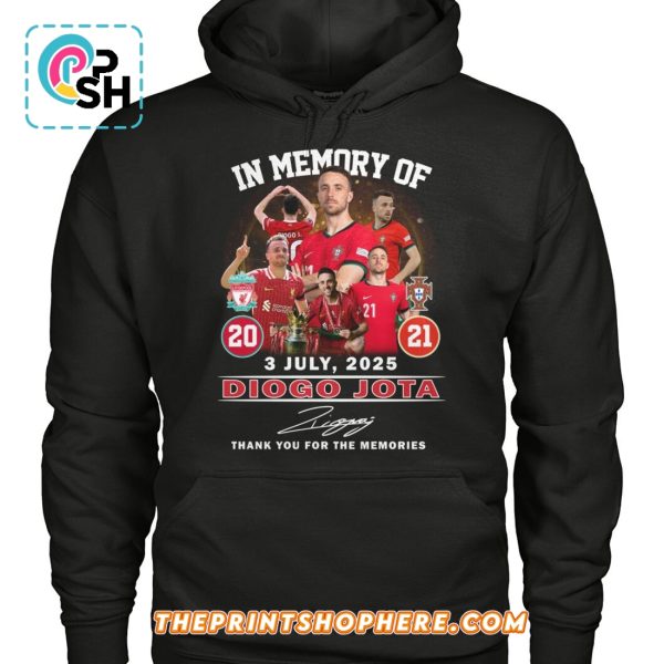 In Memory Of Diogo Jota Thank You For The Memories T-Shirt