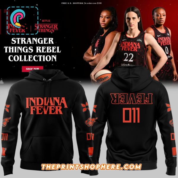 Indiana Fever Stranger Things Rebel Collections Hoodie