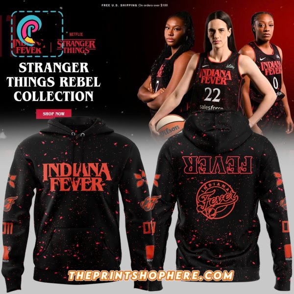 Indiana Fever Stranger Things Rebel Swingman Hoodie, Cap