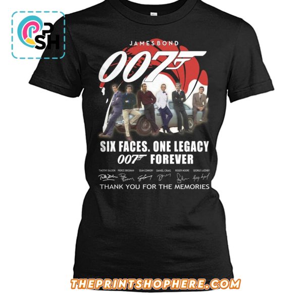 James Bond 007 Thank You For The Memories Signatures T-Shirt
