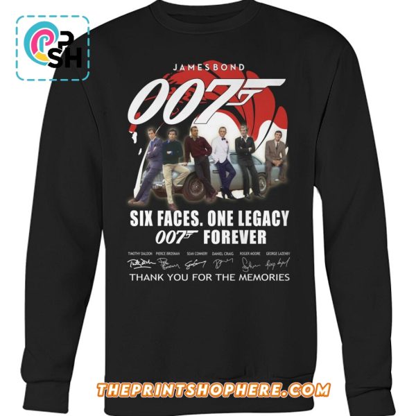 James Bond 007 Thank You For The Memories Signatures T-Shirt