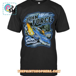 John Force 16-time NHRA Funny Car Champion T-Shirt