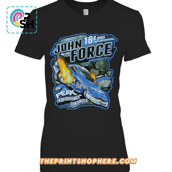 John Force 16-time NHRA Funny Car Champion T-Shirt