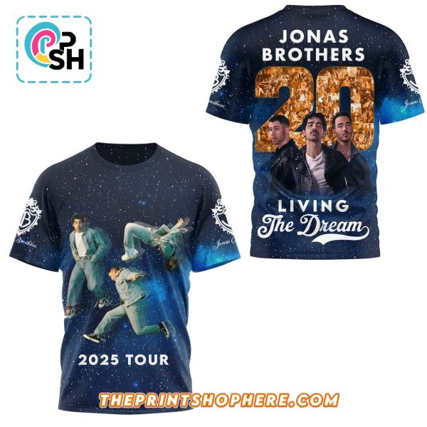 Jonas Brothers Living The Dream 2025 Tour Shirt