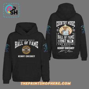 Kenny Chesney Hall Of Fame Signatures Black Hoodie